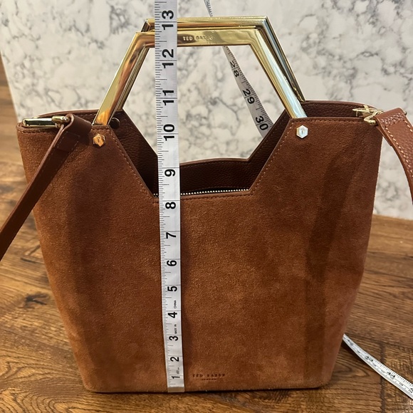 Ted Baker Leather And Suede Hexagon Handle Shopper Bag - Picture 6 of 17